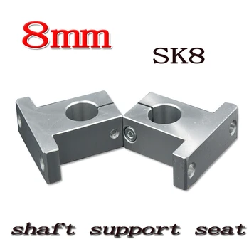 4 pcs/monte SK10 SH10A 10mm linear do suporte do eixo de 10mm Linear de Trilho de Suporte do Eixo XYZ Tabela CNC de peças