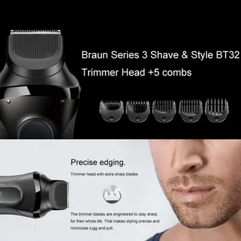Para Braun Corpo Rastelo Anexo para a Série 3 Eléctrica de Barbear Compatíveis com as máquinas de barbear Eléctricas BT32 300S 390CC 5774/5776