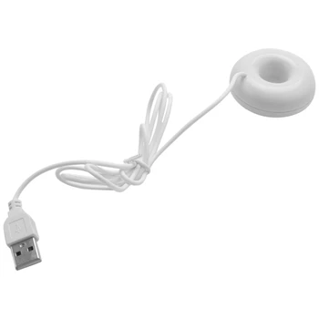 5X Branco Donut Umidificador USB área de Trabalho do Office Mini Umidificador Portátil Criativo Purificador de Ar Branco