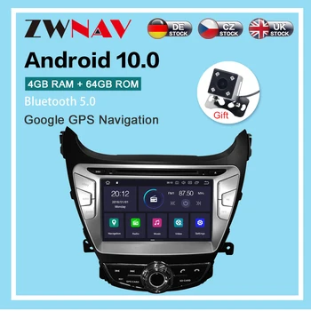 Android 10.0 4+64GB leitor de DVD Rádio de Navegação GPS Para Hyundai Elantra 2011-2013 Player de Multimídia de rádio stereo auto-rádio dsp