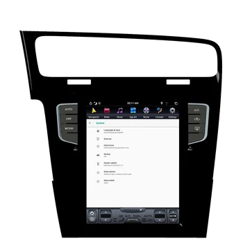 Android 9 4G+128GB Tesla Estilo Para Volkswagen Golf 7 2013 2016 Carro GPS de Navegação de Auto-Rádio Estéreo Leitor Multimédia da Unidade principal