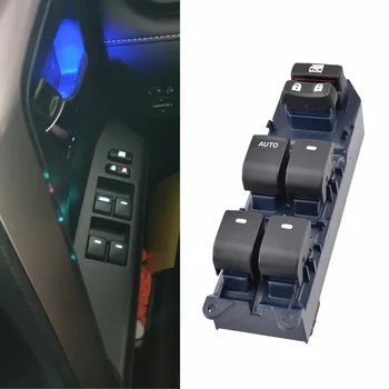 LHD Left Condução de luz de fundo Azul Para Toyota Corolla Levin HÍBRIDO 2014-2019 Vios RAV4 Camry Iluminado LED de Alimentação Auto Interruptor da Janela de