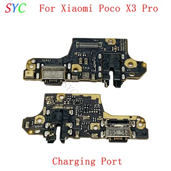 Original de Porta de Carregamento USB Conector da Placa Para Xiaomi Poco X3 Pro Conector de Carregamento de Peças de Reparo