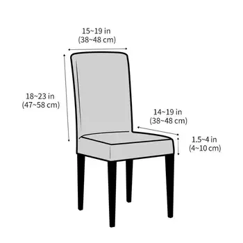 1pc Elástico Cadeira de Jantar Cobertura Jacquard Elastano Capa Protector Case Trecho Cadeira de Cobre para a Cozinha do Hotel Banquete Office