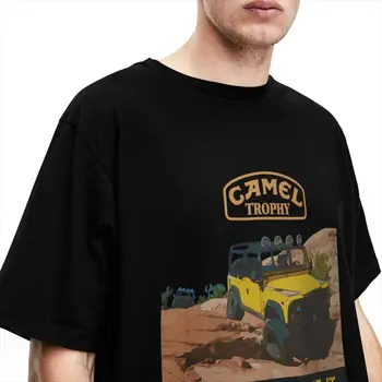 Camel Trophy Defender 110 Carro T-Shirts, Acessórios para Homens Mulheres 100% Algodão Vintage, Camisetas de Manga Curta Roupas Impresso