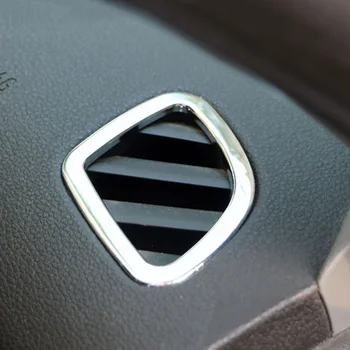 2Pcs/set ABS Cromado Carro da Frente Ar Condicionado AC Vent Tomada de Etiqueta para a Chevrolet Chevy Malibu 2012 2013 2014 2015 Acessórios