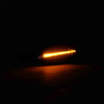 Dinâmico LED Sinal de volta a Luz Marcador Lado Sequencial pisca-Pisca de luz para Fiat Bravo 2007 a 2014 para a Alfa Romeo GT Transparente