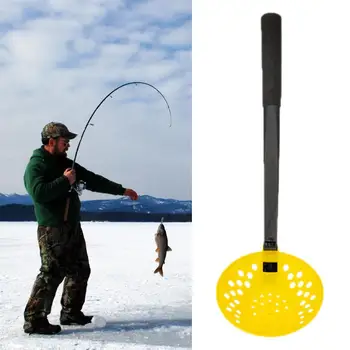 ABS Pesca no Gelo Recuperador Projeto de Ergonomia Mãos Livres de Alta Qualidade Anti-Derrapante Dobrável Gelo Sólido Colher Recuperador