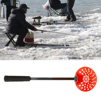 ABS Pesca no Gelo Recuperador Projeto de Ergonomia Mãos Livres de Alta Qualidade Anti-Derrapante Dobrável Gelo Sólido Colher Recuperador