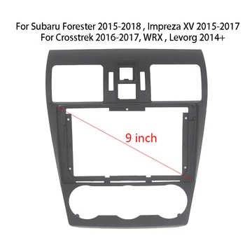 2 Din Rádio do Carro Fáscia Para Subaru Forester/Impreza XV/Crosstrek/WRX/Levorg Estéreo Painel de instrumentos Console Central Titular do Quadro Kit