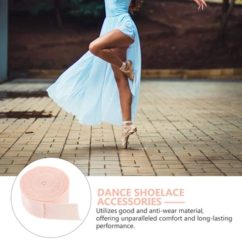 Especial Fitas de Sapato de Balé Decorativos para a Menina Dança Sapatos Pointe Mostrar Mulheres Dançando